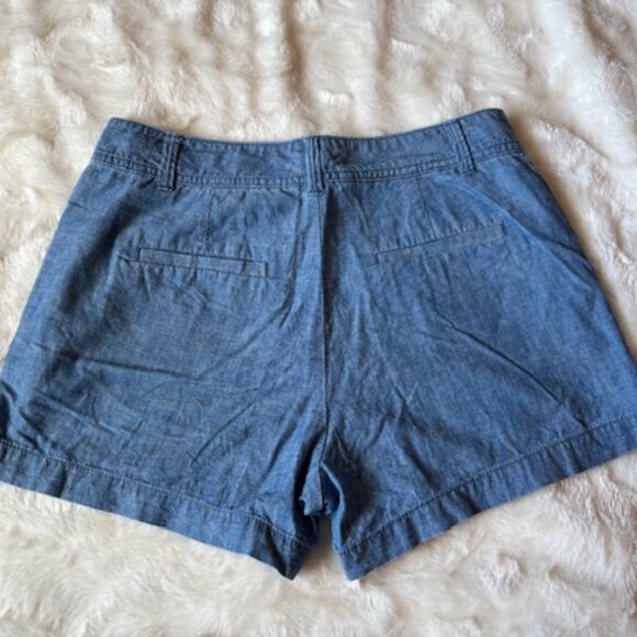 Gap City Shorts Womens Juniors Size 0 Blue Cotton Pockets Casual Walking EUC - Picture 2 of 9